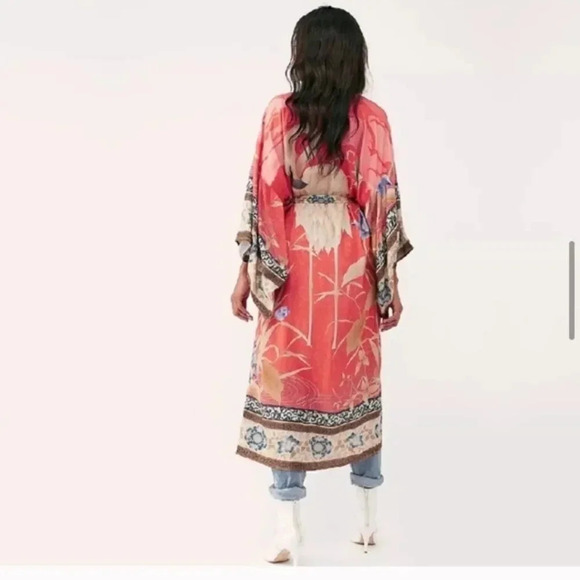 Coming Soon-New Bohemian Floral Kimono Duster - Picture 9 of 13